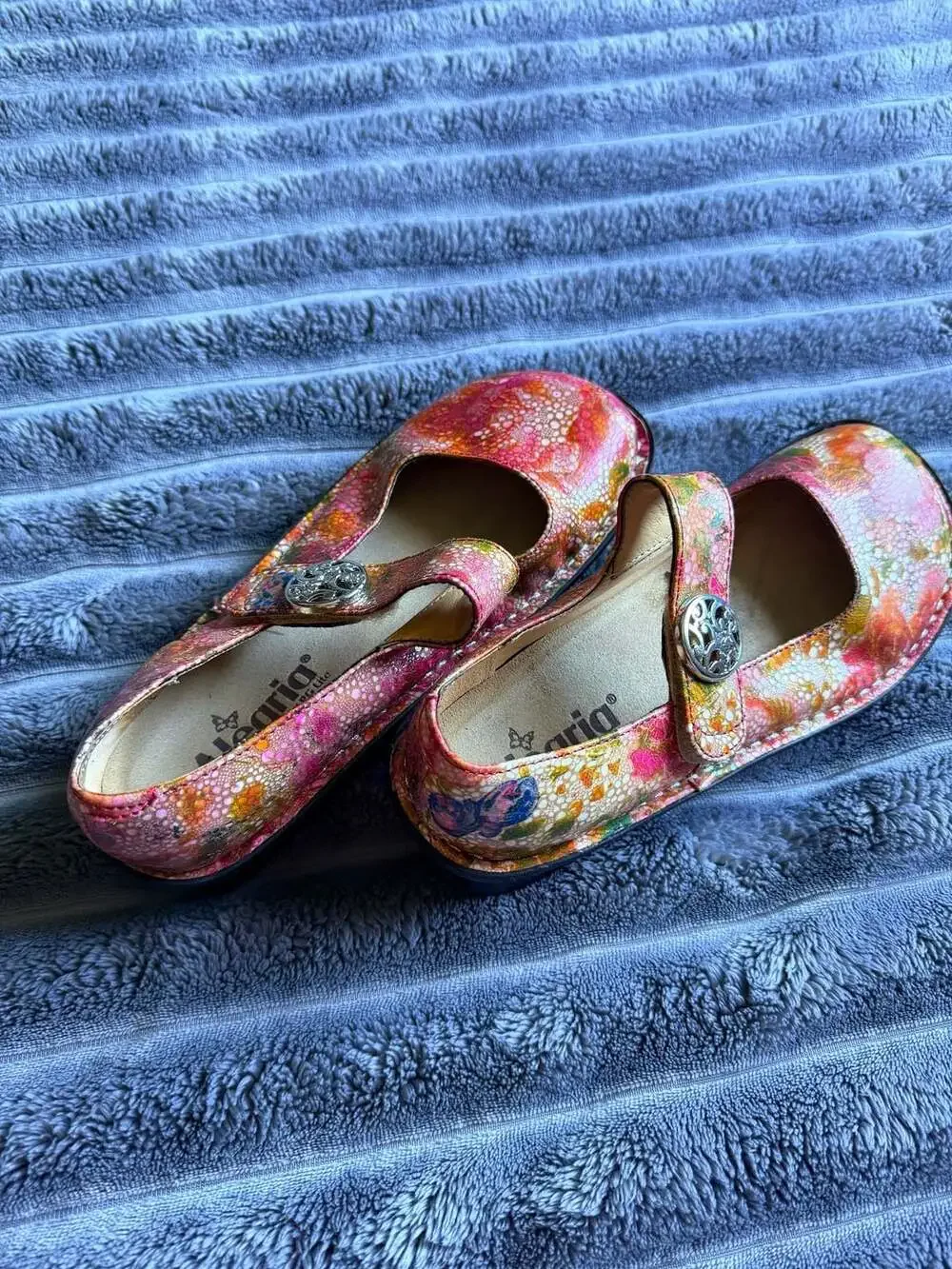Alegria Women’s Paloma Floral Mary Jane Comfort Shoes Size 36